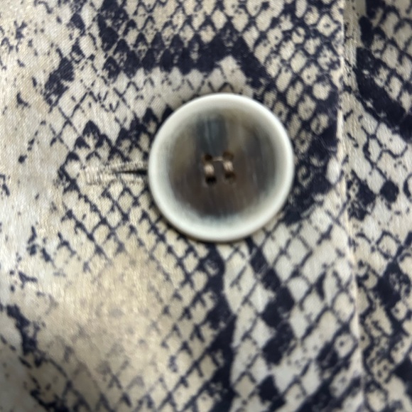 ZARA Snake Print Button Front Dress Size Small - Picture 8 of 11